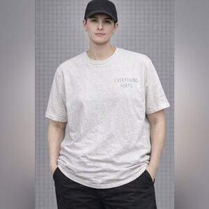 Threadless White 'Everything Hurts' Tee